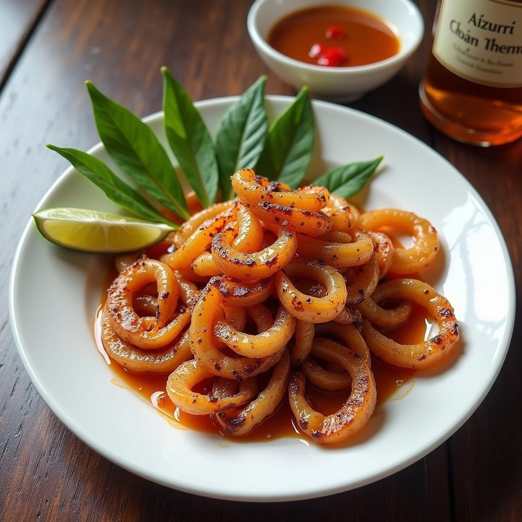 Muc la mot nang nuong thom lung, mon ngon hap dan, de lam