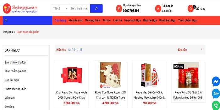 Shop Hàng Nga – Địa chỉ mua sắm hàng nhập khẩu chính hãng, an toàn cho sức khỏe