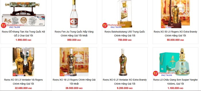 Đa dạng các sản phẩm rượu nhập khẩu với hương vị tinh tế